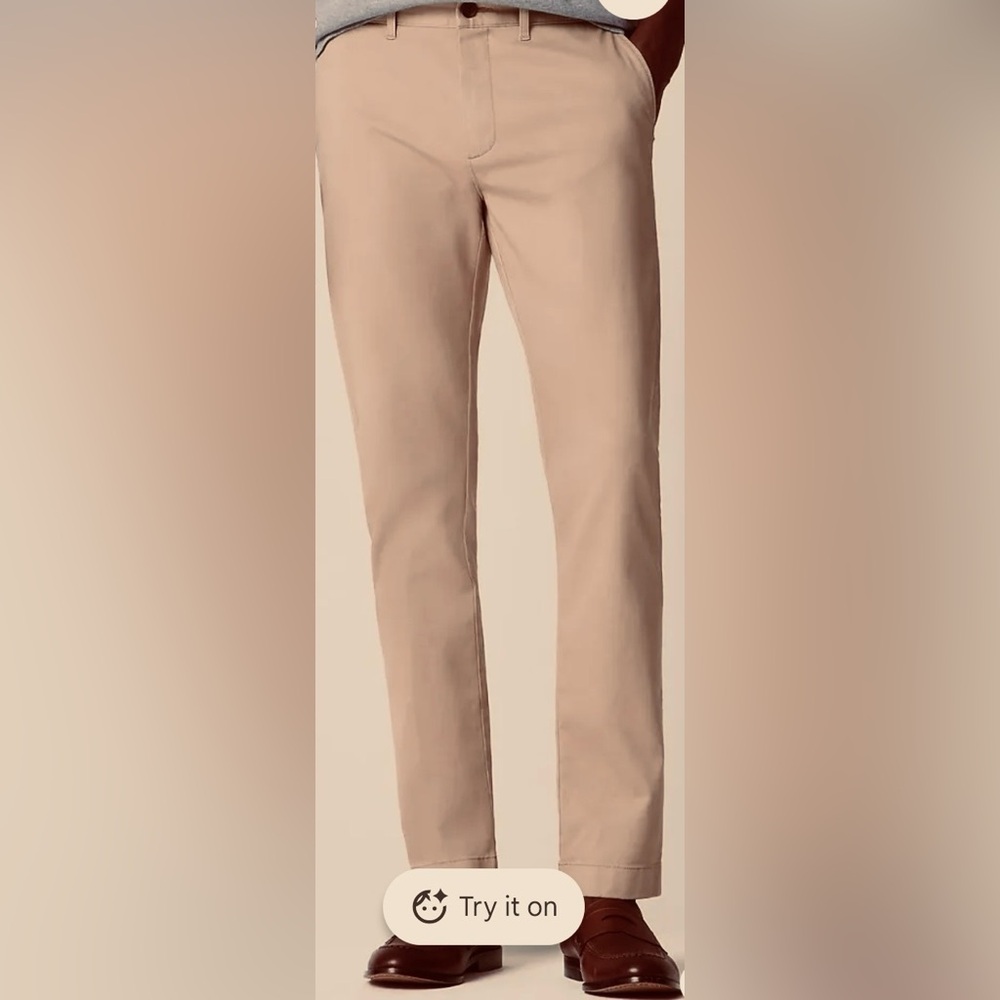 J.Crew Slim - Fit Original Chino Pants Style H3167 in Dark Tan Size 30x32 NWT